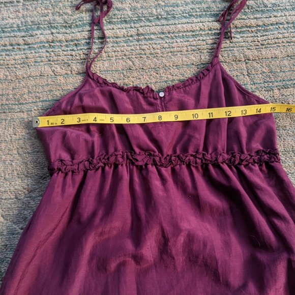 EUC Gap Burgundy Red Cotton/Silk Tank/Cami - Small - Picture 9 of 11